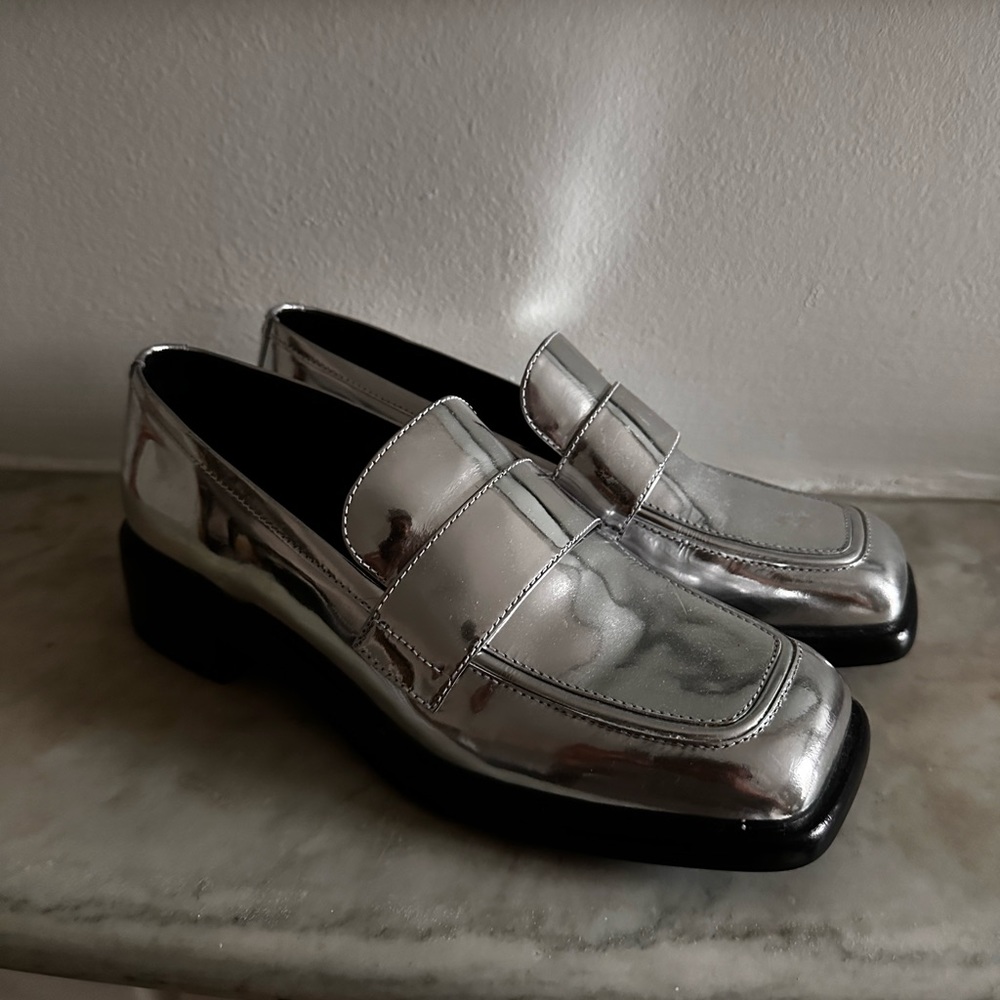Rag & bone metallic loafers